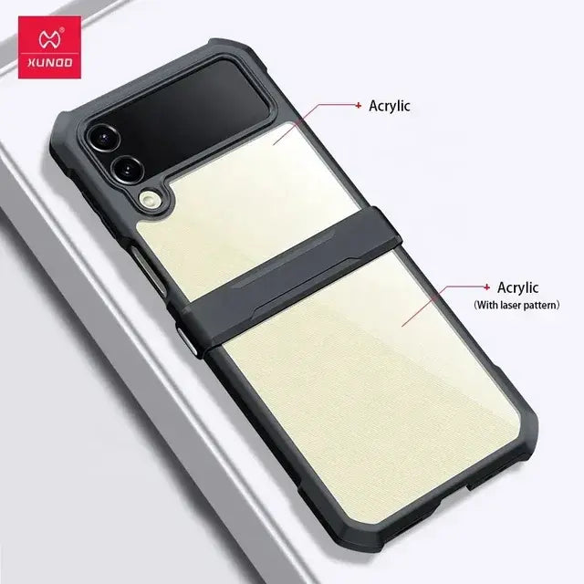 Premium Transparent Shockproof Protective Cases For Galaxy Z Flip 4 Caseimpec