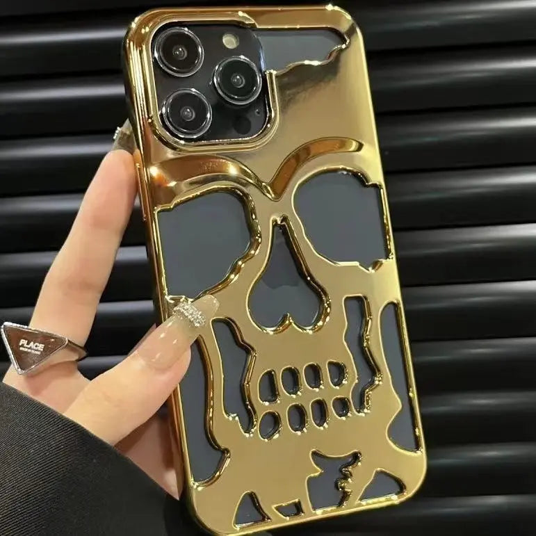 Skull Shockproof Silicone Back Case for iPhones - caseimpec